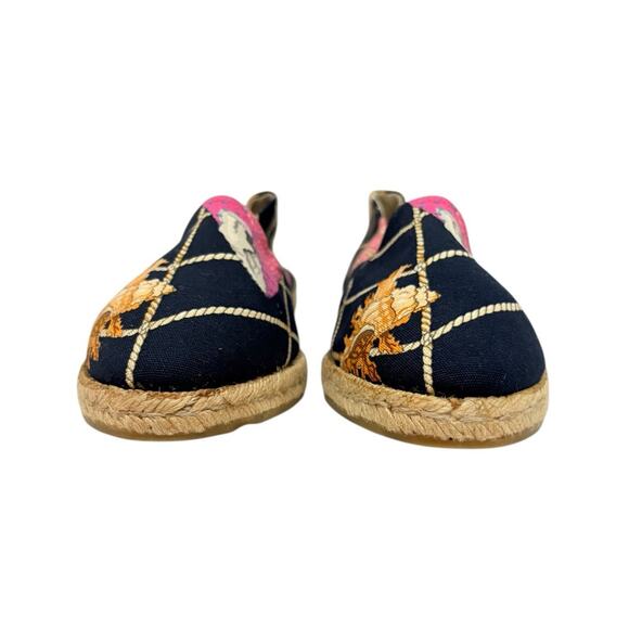 Gucci Vintage Seashell Print Canvas Espadrilles Flat EU Size 39 US Size 9 - Picture 5 of 13